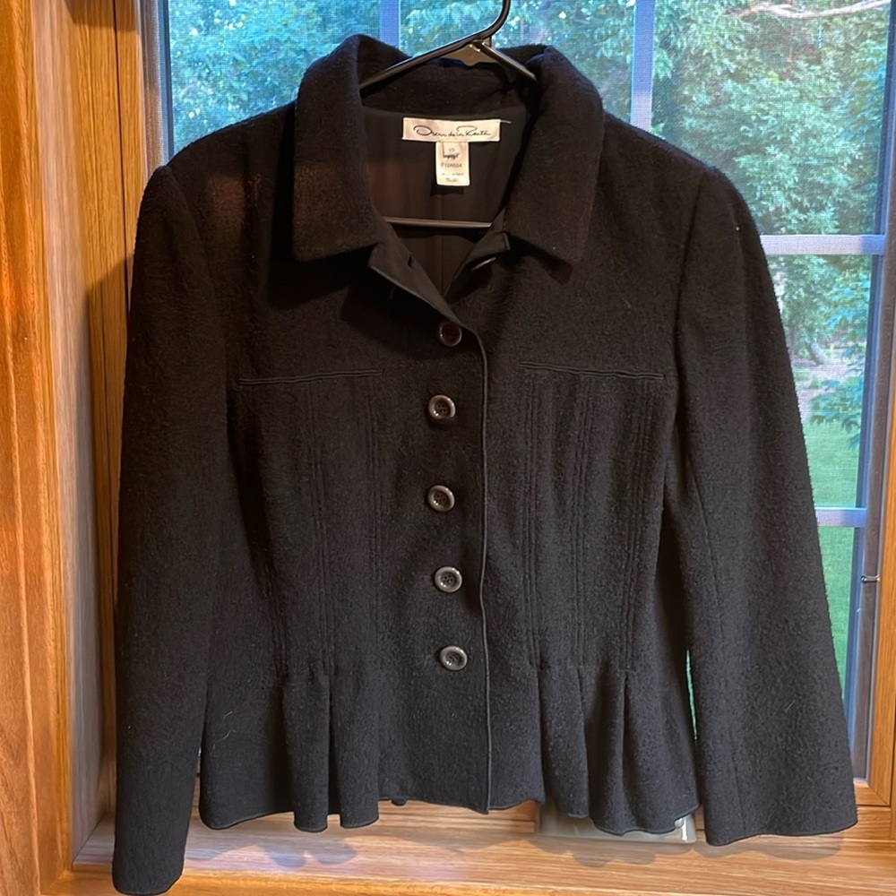 Oscar De La Renta wool boucle jacket